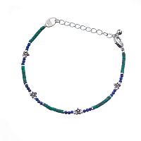 Браслет Lanzerotti, Crespino, с малахитом и лазуритом, LZ-23.05-187 зеленый
