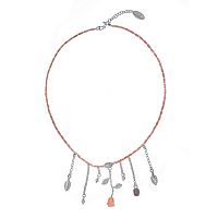 Колье Lanzerotti, Anne with an E, коралл, кристаллы, перламутр, кварц, LZ-25.08-236 розовый