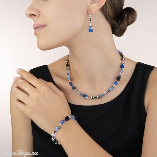 Серьги Coeur de Lion Blue-Grey, 4014/20-0712 фото 3