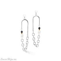 Серьги Coeur de Lion Black-Crystal, 1134/21-1318