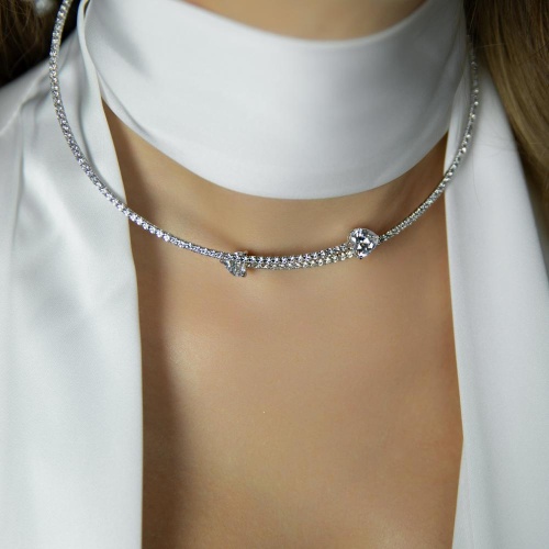 Колье Moon Paris, Bohemia, гривна с кристаллами, MB-26.01-034 хрустальный фото 2