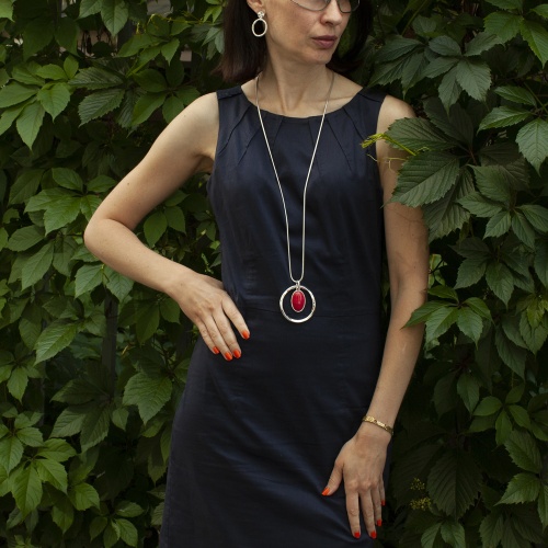 Колье Fiore Luna RED QUARTZ, LN5139 R/S фото 4