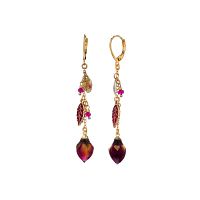 Серьги Lanzerotti, Erbario, с рубином и бутоном розы, LZ-26.02-052 розовый