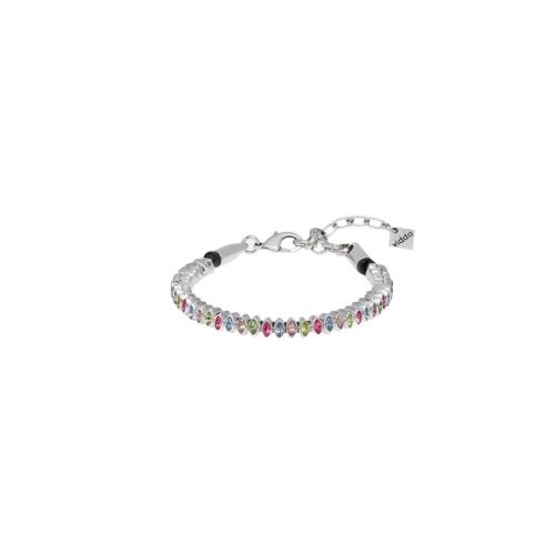 Браслет VIDDA, Navette, с кристаллами Swarovski, кожа, VD23.2-01629 розовый