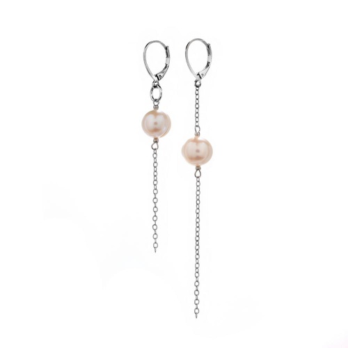 Серьги Lanzerotti, Rococo, асимметричные, с жемчугом, LZ-26.07-245 белый