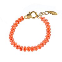 Браслет Lanzerotti, Anne with an E, с кораллом, LZ-25.08-261 розовый