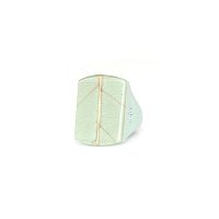 Кольцо Nature Bijoux, Rainbow ficus, акриловое, со смолой, NB25.1-19-25767 мятный, 17,5