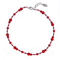 Колье Lanzerotti, Crespino, коралл, кристаллы, стеклянные бусины, LZ-23.05-212 красный