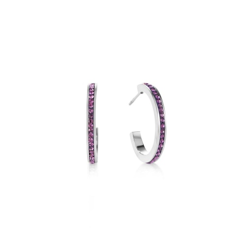 Серьги Coeur de Lion Amethyst-Silver, 0139/21-0843
