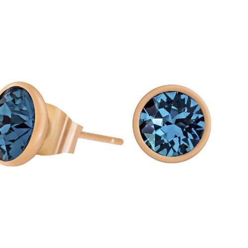 Пусеты Fiore Luna Indicolite SWE297 IN RG