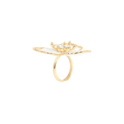 Кольцо Franck Herval, Lisette, с перламутром и кристаллами Swarovski, FH25.2-19-63712 белый фото 4