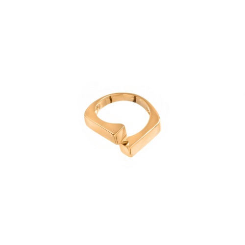 Кольцо Moon Paris, Ringo, геометрическое, MR-26.06-116 золотистый, 17,5