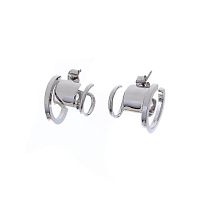 Серьги Moon Paris, Ringo, полукольца, MR-22.03-057 серебристый
