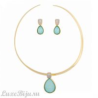 Комплект Possebon pearl blue sky agate S9526.21 B/G