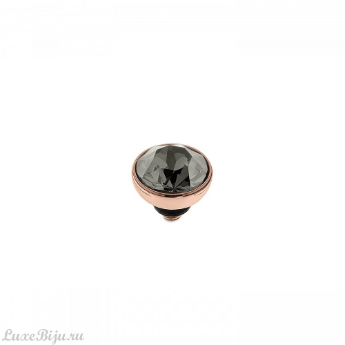 Шарм Qudo Bottone Black Diamond 8 мм 680111 BW/RG