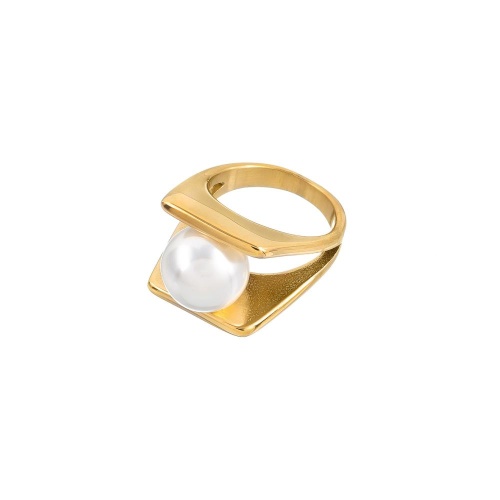 Кольцо Moon Paris, Steel, с жемчугом, MS-26.01-008 золотистый, 18