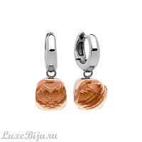 Серьги Qudo Firenze light peach 300099 BR/S