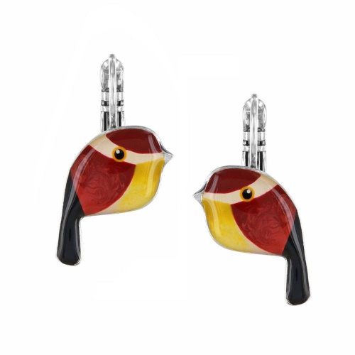 Серьги TARATATA, Fabuleuse, с цветной смолой и узорами, TT-W25-01705-103 красный