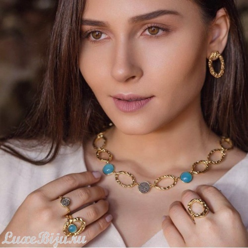 Классические серьги Gold A7211 G фото 2