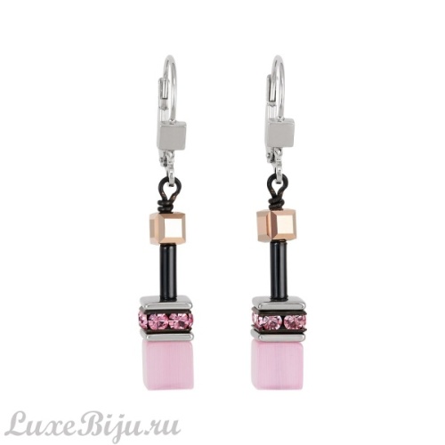 Серьги Coeur de Lion Brown-Rose, *2838/20-1119