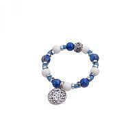 Кольцо Lanzerotti, Alba, стрейч, с кораллом и лазуритом, LZ-24.02-077 синий