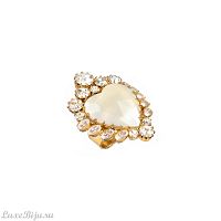 Кольцо Celeste G, с сердцем и кристаллами Swarovski, CS26.1-1549 белый