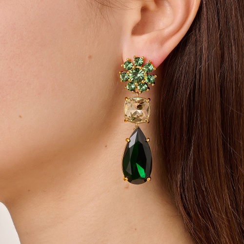 Серьги Dyrberg Kern MISIA SG EMERALD GREEN / GOLDEN, 470095 фото 6