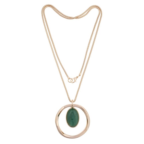 Колье Fiore Luna GREEN AVENTURINE, LN5132 G/RG