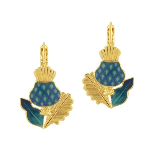 Серьги TARATATA, Chardon bleu, с цветной смолой, TT-H24-09768-204 синий