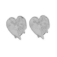 Серьги Moon Paris, Ringo, в форме сердца, MR-24.06-055 серебристый