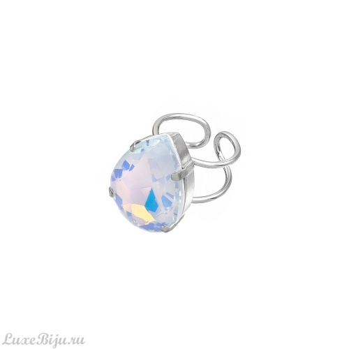 Кольцо Catherine Bijoux, Aurora crystal, разъемное, с кристаллом, CB26.1-5683DS голубой