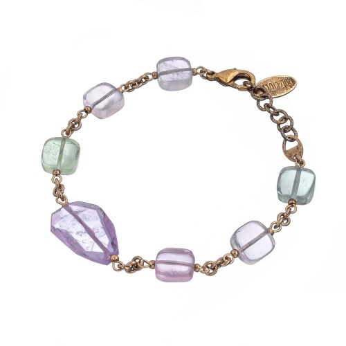Браслет Lanzerotti, Ispirazione, аметист, флюорит, LZ-24.10-413 сиреневый