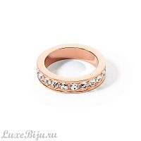  Кольцо Coeur de Lion Crystal-Rose gold 18 мм, 0131/40-1822 56