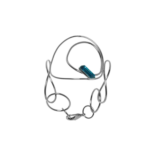 Браслет Katerina Vassou, Nora, с кристаллом параиба, KV23-307655S серебристый