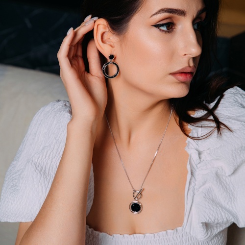 Серьги Fiore Luna SSHA, A2002SW-E108.15 BR/S фото 5