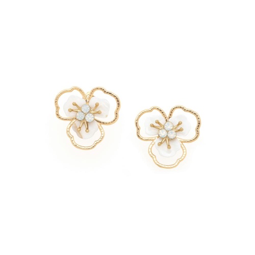Серьги Franck Herval, Lisette, с перламутром и кристаллами Swarovski, FH25.2-12-69670 белый фото 2
