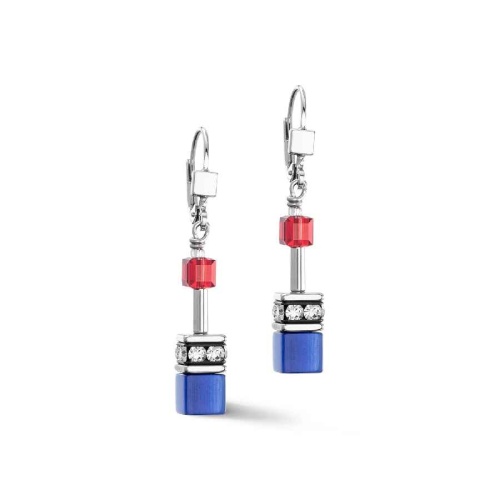 Серьги Coeur de Lion Red-blue-lilac, 2838/20-0330
