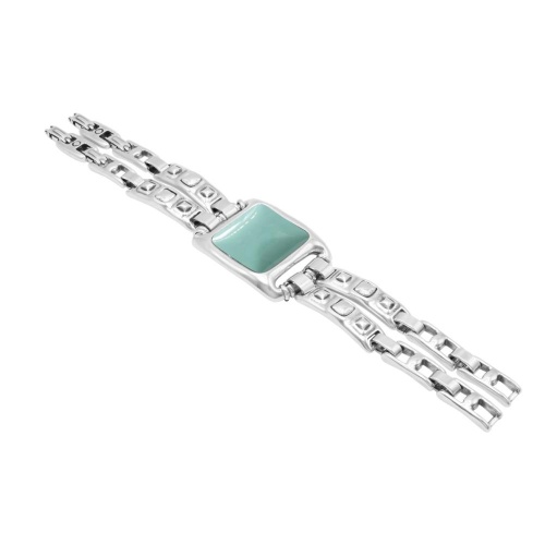 Браслет Ciclon, Metal Kubik, металл, с муранским стеклом, CN-243104 бирюзовый, 24