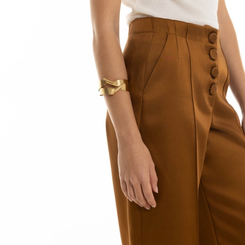 Браслет Katerina Vassou, Decrescendo, кафф в авангардном стиле, KV26.1-406133G золотистый фото 2