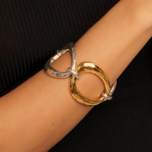 Браслет VIDDA, Futura, двухцветный металл, VD22-0144592 серебристый фото 4