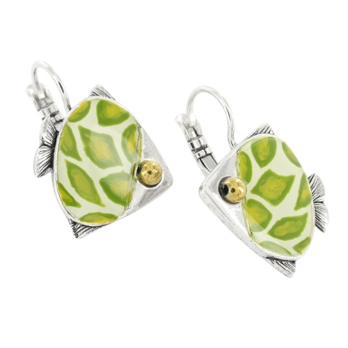 Серьги TARATATA, Sushi, с цветной смолой и стеклянными бусинами, TT-T25-06722-107 зеленый фото 2