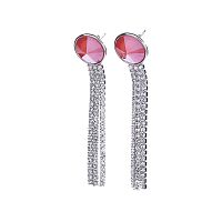 Серьги Moon Paris, Ringo, с кристаллами, MR-22.03-063 персиковый