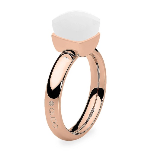 Кольцо Qudo Firenze white 16.5 мм, 611160 BW/RG фото 8