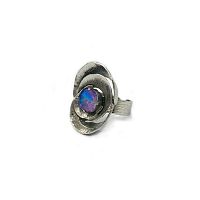 Кольцо Catherine Bijoux, Abstract shell, разъемное, с кристаллом, CB25.1-5381DS фиолетовый