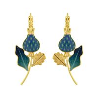 Серьги TARATATA, Chardon bleu, с цветной смолой, TT-H24-09769-204 синий