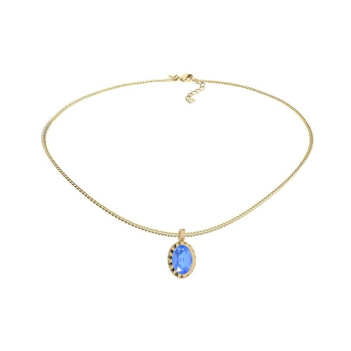 Колье Qudo TIVOLA UNICA big (G/P) Royal blue delite 3cm, 420684 фото 3