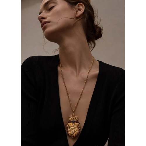 Колье Celeste G, с гербом и кристаллами Swarovski, CS26.1-2150 золотистый фото 3