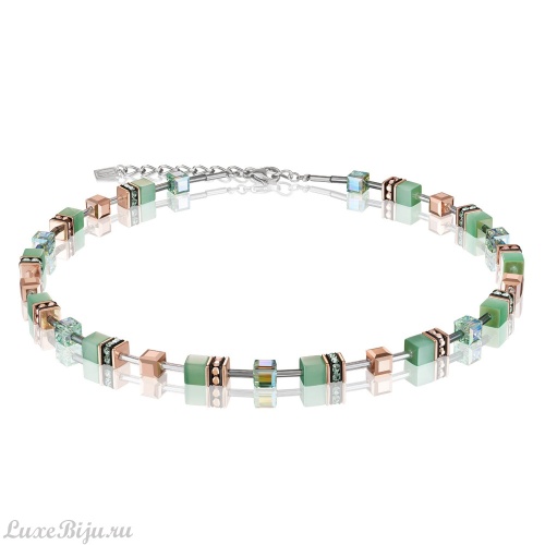 Колье Coeur de Lion Light Green 4016/10-0520