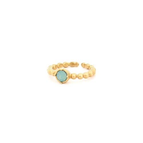 Кольцо Franck Herval, Baya, разъемное, с кристаллом Swarovski, FH24.2-19-63490 бирюзовый фото 6
