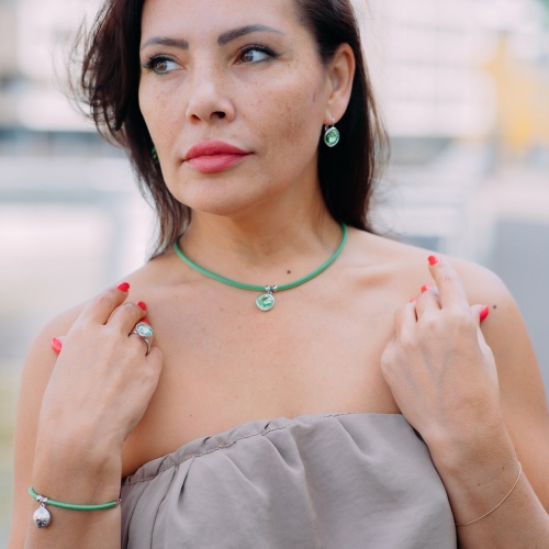 Колье Fiore Luna Emerald, B1902.18 G/S фото 2